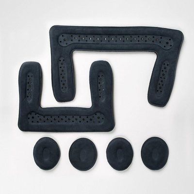 Bauerfeind Bekleding / Pelotteset voor de SecuTec Genu - 6 - Rechts - Zwart