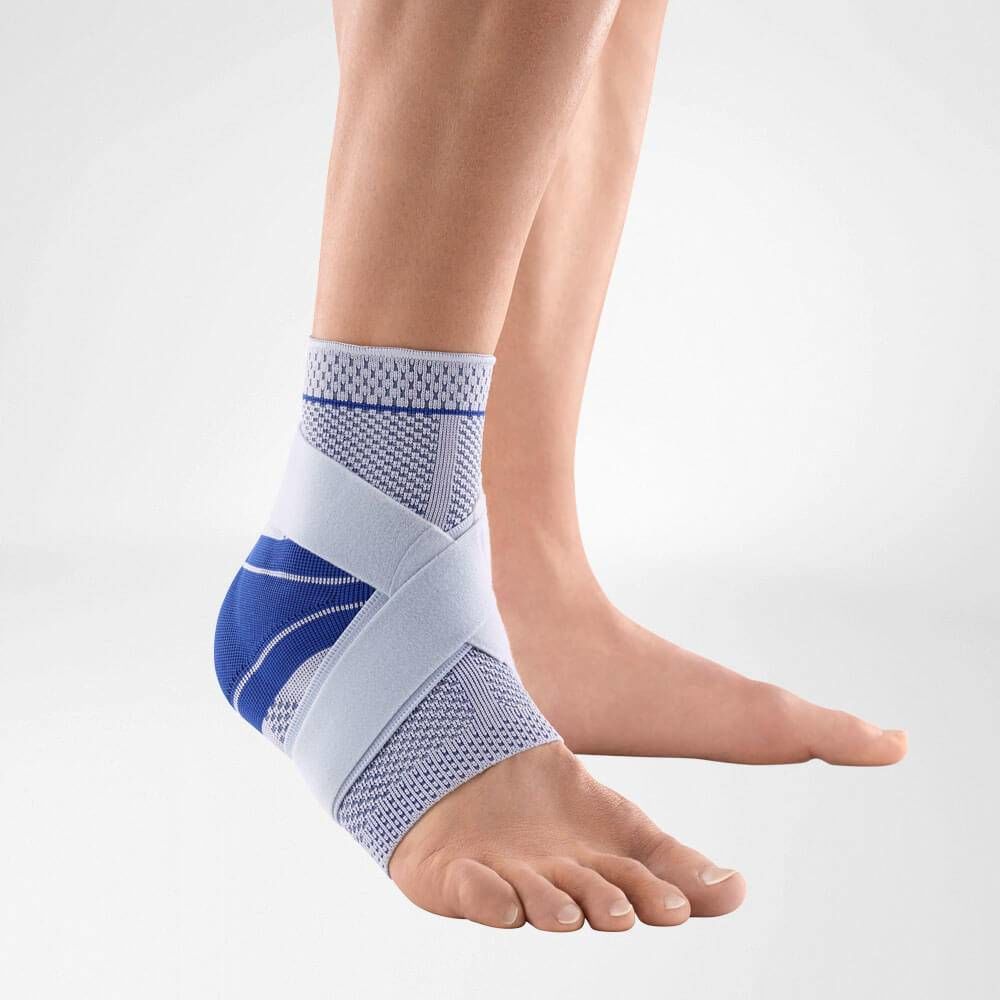 Bauerfeind MalleoTrain Plus Enkelbrace - 1 - Links - Grijs