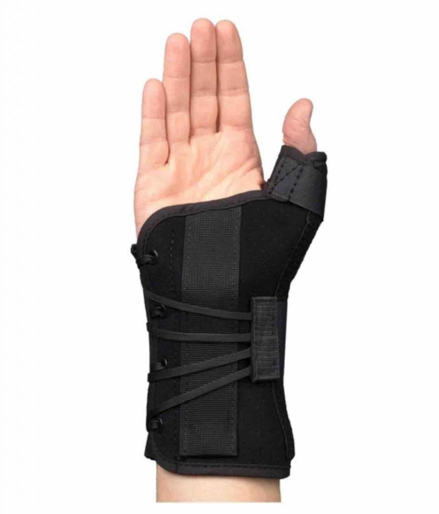 Basko Ryno Lacer Duimbrace / Polsspalk - XL - Links - Zwart - Kort