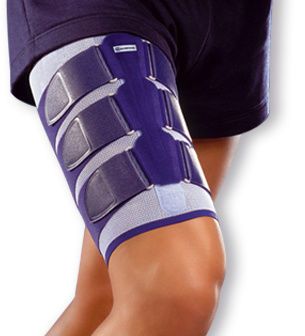 Bauerfeind MyoTrain Dijbeenbrace Bovenbeenbrace - 1 - Universeel - Grijs