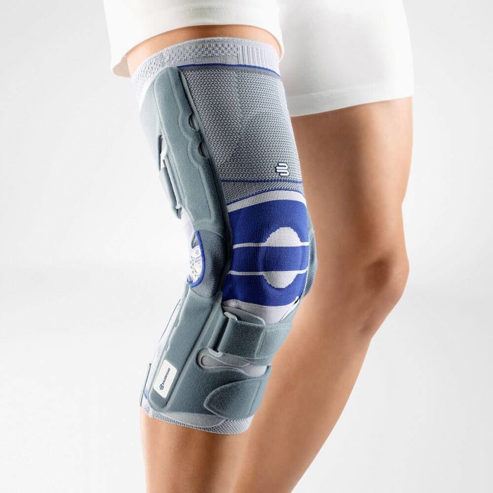 Bauerfeind Softec Genu Kniebrace - 3 - Links - Grijs