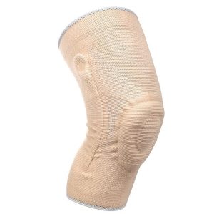 Medidu premium kniebrace met baleinen lichtgewicht in zwart en beige