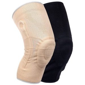 Medidu premium kniebrace met baleinen lichtgewicht in zwart en beige