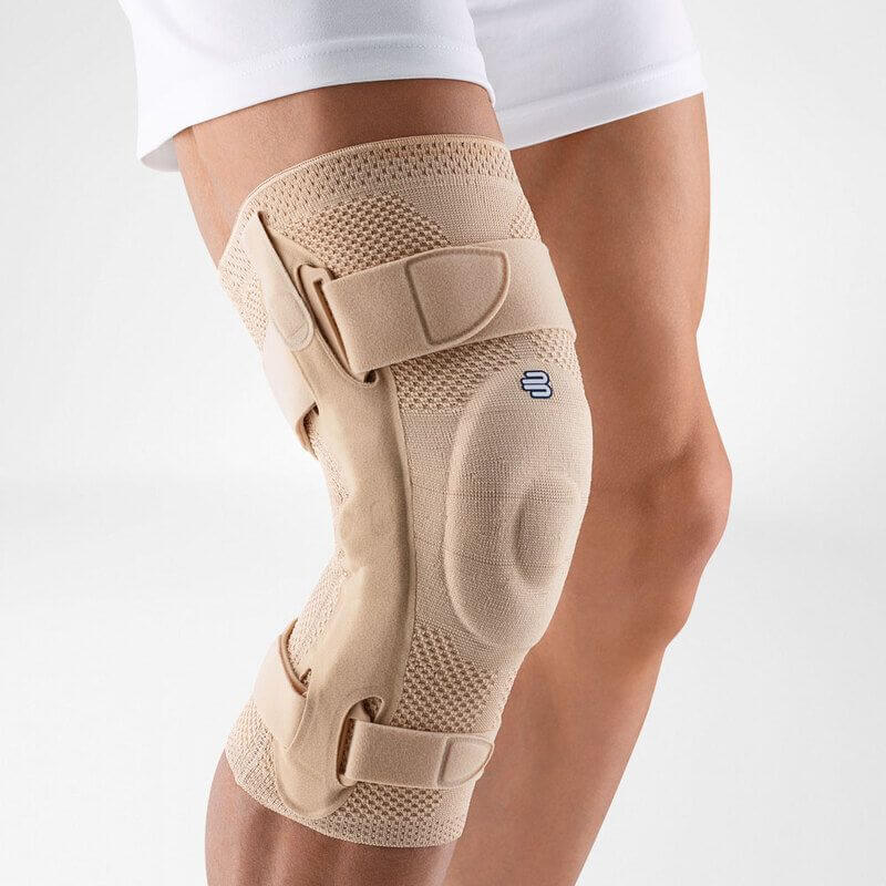 Bauerfeind GenuTrain S Kniebrace - 3 - Rechts - Beige