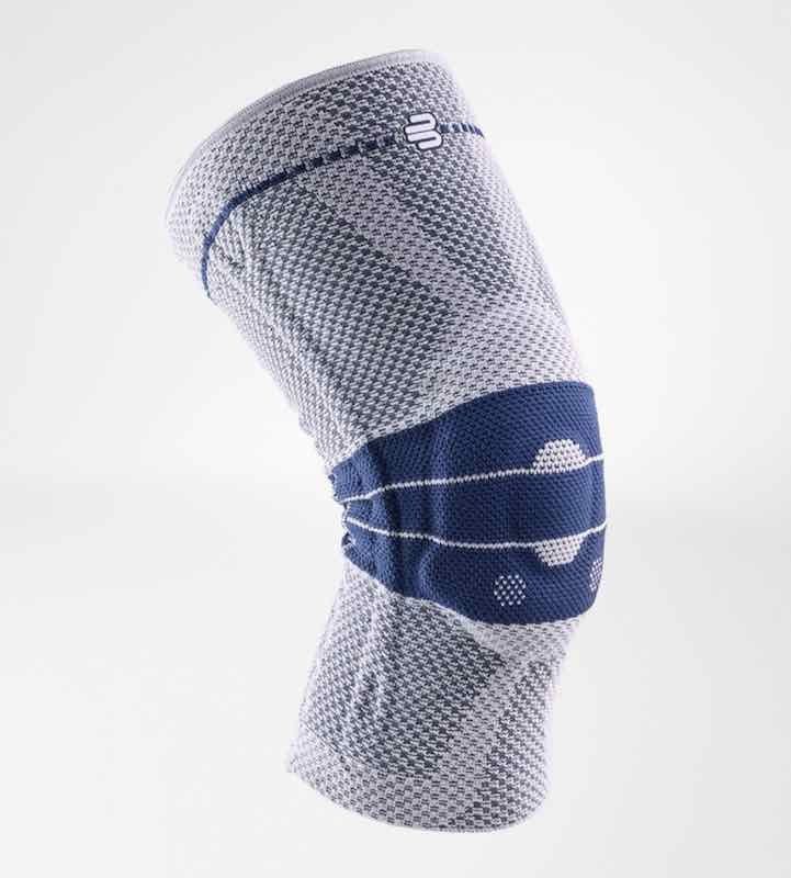 Bauerfeind GenuTrain met Siliconenboord Kniebrace - 3C - Grijs