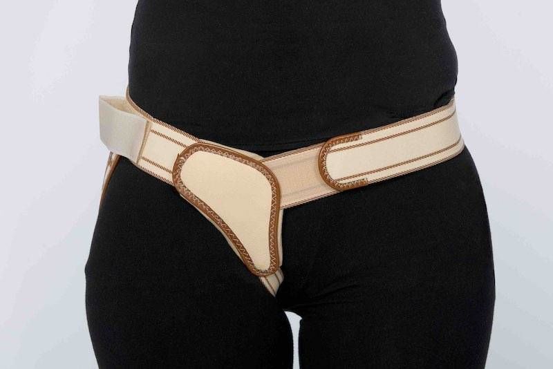 Orliman Enkelzijdige Liesbreukband - S - Rechts - Beige