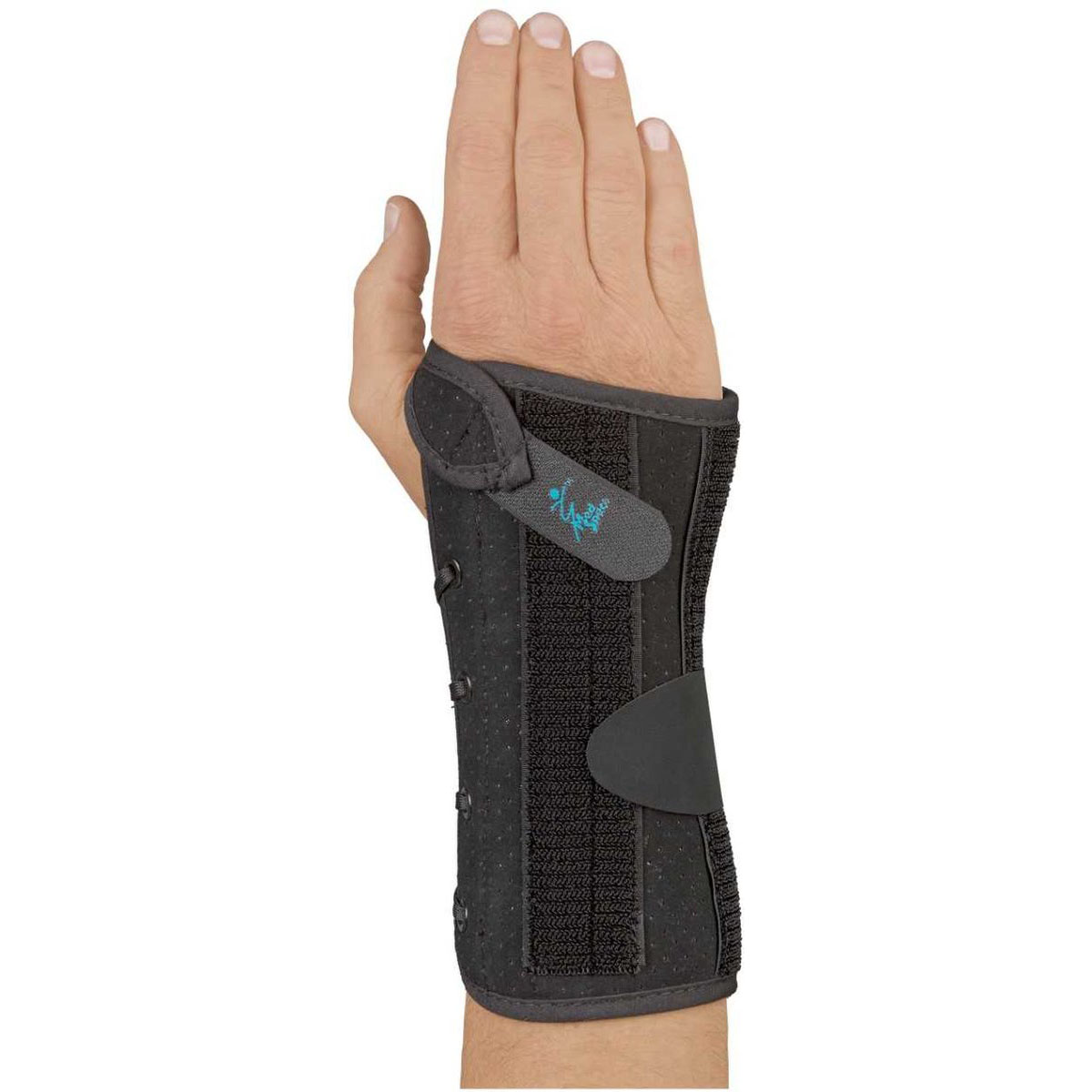 Basko Wrist Lacer Polsbrace - S - Rechts - Zwart - Lang